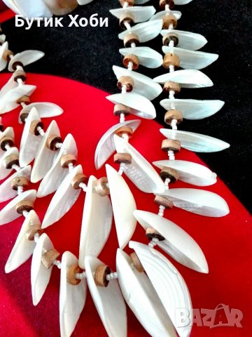 Комплект от естествен седеф 1, снимка 3 - Бижутерийни комплекти - 32089841