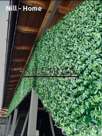 Поцинкована мрежа с декорация ( Изкуствена трева ) 4 мм. Тел / 40 мм. Око, снимка 9 - Огради и мрежи - 52302895