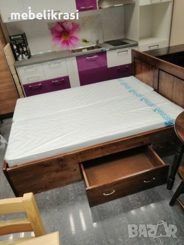Спалня  с три чекмеджета-МАСИВ в цвят !, снимка 5 - Спални и легла - 31353325