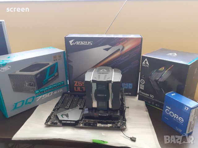 GIGABYTE-Z590-AORUS-ULTRA + CPU i7-11700k + 64GB PC3200 4000MHZ G.SKILL