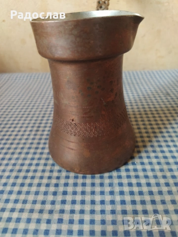 старо медно джезве за турско кафе, снимка 5 - Други - 54264654