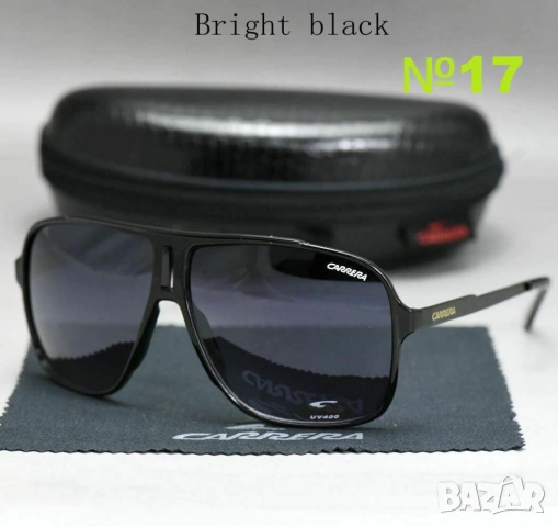 Слънчеви очила Carrera ЧЕРНИ!, снимка 8 - Слънчеви и диоптрични очила - 14709361