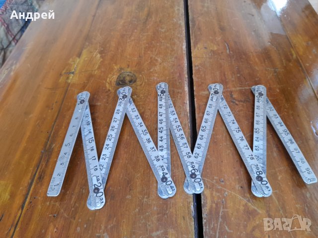 Стар метален метър W&F, снимка 3 - Антикварни и старинни предмети - 33871199