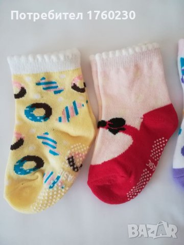 Нови чорапи със силикон , снимка 3 - Бебешки чорапи - 38391958