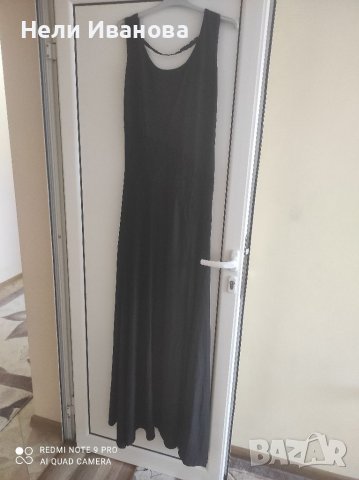 Дълга черна рокля, снимка 3 - Рокли - 36847510