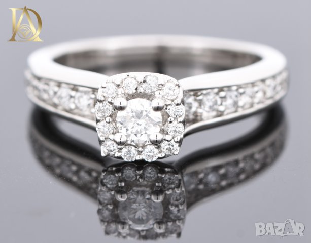  Нов Златен Пръстен с 0.62кт Естествени Диаманти, снимка 6 - Пръстени - 42863401