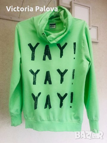 Красив суитчър с висока яка,100% памук, снимка 6 - Суичъри - 31111709