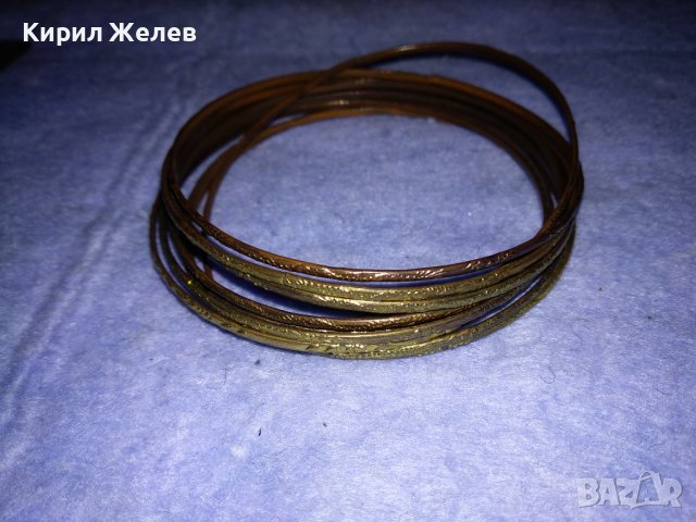ЛОТ ТЪНКИ ОРНАМЕНТИРАНИ БРОНЗИРАНИ ОРИЕНТАЛСКИ СТИЛ ГРИВНИ от БЛАГОРОДНА СТОМАНА 37942