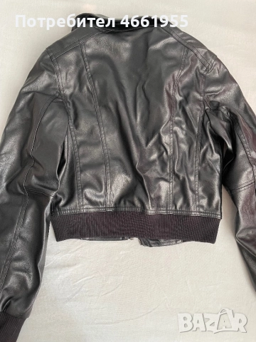 Кожено яке bershka, снимка 2 - Якета - 52554225