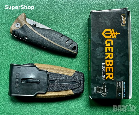 Уникат Сгъваем Нож Gerber с гумен калъф ножове за оцеляване ножка ножа, снимка 6 - Ножове - 40230646