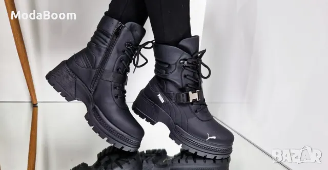 Puma зимни дамски черни боти , снимка 4 - Дамски боти - 48139311
