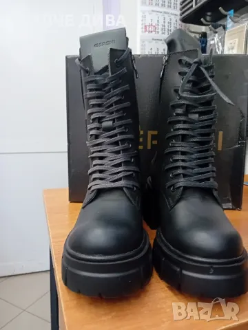 НАМАЛЕНИЕ Дам.боти естествена кожа м307 , снимка 2 - Дамски боти - 47663247