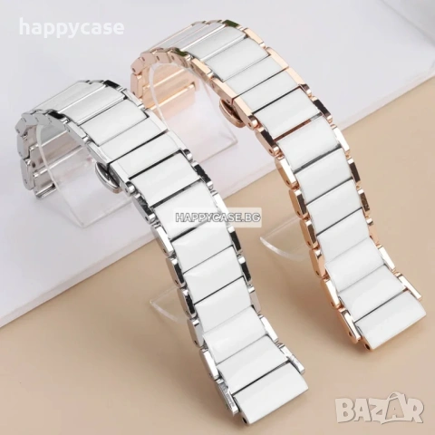 18 mm CERAMIC STEEL Керамична верижка каишка Huawei Watch GT6 41/GT5 Pro 42/GT5 41/GT4 41/Watch 5 42, снимка 7 - Каишки за часовници - 54365833