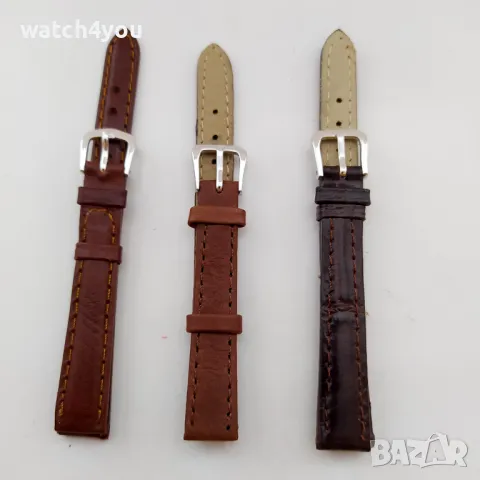 НОВА КАФЯВА КАИШКА ЗА ЧАСОВНИК ОТ ЕСТЕСТВЕНА КОЖА. КАФEВИ КАИШКИ ЗА ЧАСОВНИЦИ KAFIAVA KAISHKA , снимка 4 - Каишки за часовници - 36120125