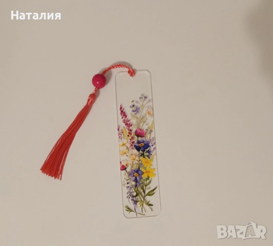 Акрилни книгоразделители с флорални мотиви , снимка 10 - Други - 53378101