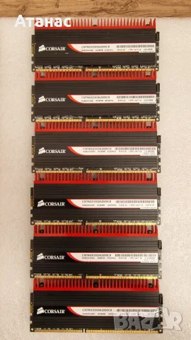 Corsair Dominator GT 12GB (6x2GB) DDR3 2000MHz CL8 – Рядка легендарна памет за ентусиасти, снимка 2 - RAM памет - 55885437