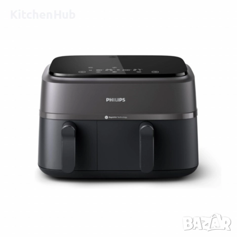 1бр./ Philips Airfryer 3000 Series Dual Basket - 9L, 2750W, RapidAir технология, снимка 5 - Фритюрници - 52067904