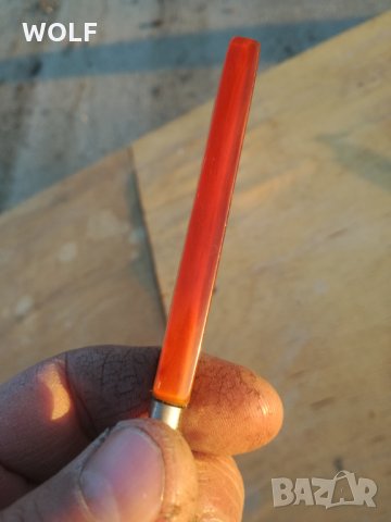 Кехлибар дръжки Немски шпатули и виличка за торти сладки, снимка 7 - Антикварни и старинни предмети - 35191583