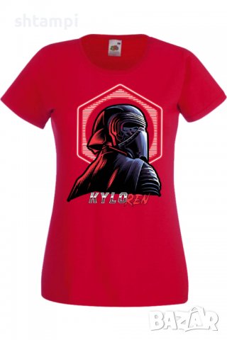 Дамска тениска Star Wars kylo ren,Филм,Игра,superhero,Изненада,Подарък,Повод,, снимка 3 - Тениски - 37728905