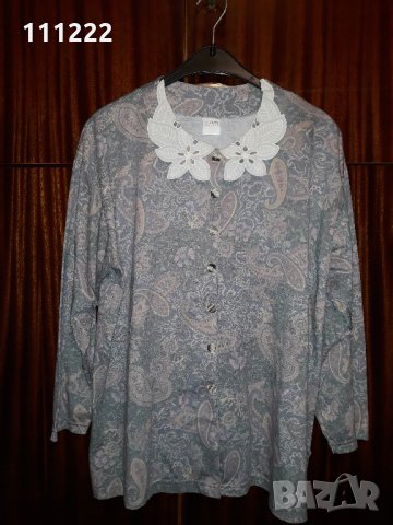 красиви дамски блузи с къс и дълъг ръкав: летни и пролетно-есенни  и бяла якичка - рязяна бродерия , снимка 10 - Ризи - 29587223