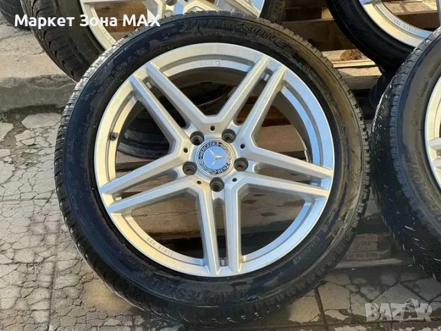 Оригинални джанти Mercedes 18″ 5x112 – зимни гуми подарък, снимка 3 - Гуми и джанти - 53215677