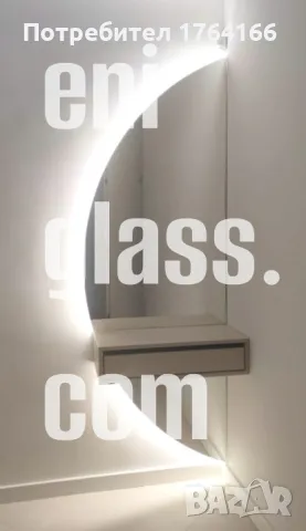 Огледала по форма с LED осветление от Ени Глас