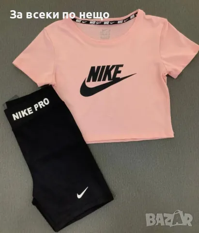 Nike Дамски Летен Комплект👚🩳Дамски Къс Екип Найк - Налични Различни цветове Код LFS444, снимка 3 - Спортни екипи - 49882663