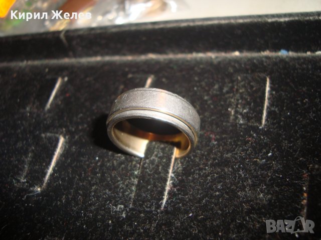 МОДНА СТОМАНЕНА ХАЛКА ПРЪСТЕН НЕРЪЖДАЕМ ДИЗАЙНЕРСКИ 19644, снимка 4 - Пръстени - 32175866