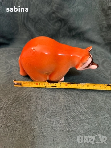 Статуетка „Енот“. ЛФЗ „Ломоносов, снимка 10 - Статуетки - 52999115