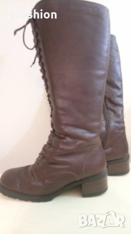 Дебели дамски ботуши, естествена кожа и вълна, снимка 11 - Дамски ботуши - 35130861