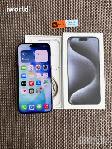 КАТО НОВ❗️iPhone 15 Pro MAX ❗️Лизинг от 50лв/м ❗️Blue Titanium 256Gb❗️, снимка 3 - Apple iPhone - 52087701