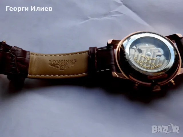 Механичен часовник-Longines, снимка 4 - Мъжки - 55671211