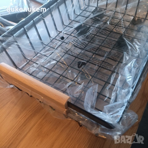 2 броя Двуетажен органайзер за под мивка – изтеглящ, метален,  без пробиване, снимка 9 - Етажерки - 53372518