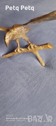 бронзов масивен орел 🦅 , снимка 5 - Антикварни и старинни предмети - 51999565