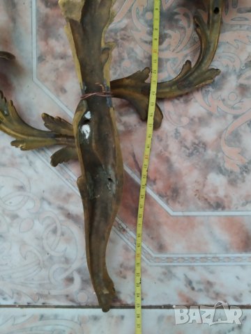 бароков свещник за стена, снимка 3 - Антикварни и старинни предмети - 40000442