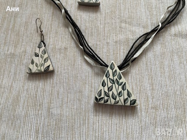 Комплект обеци и колие , снимка 3 - Бижутерийни комплекти - 39555505