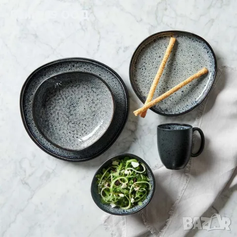 Луксозен порцеланов комбиниран сервиз 10 части, снимка 2 - Сервизи - 48506291