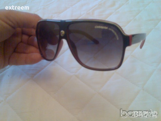 	C A R R E R A - ЧЕРНА отпред & ЧЕРВЕНА отвътре РАМКА - ТЪМНО преливащо се СТЪКЛО - UV 400, снимка 6 - Слънчеви и диоптрични очила - 29132511