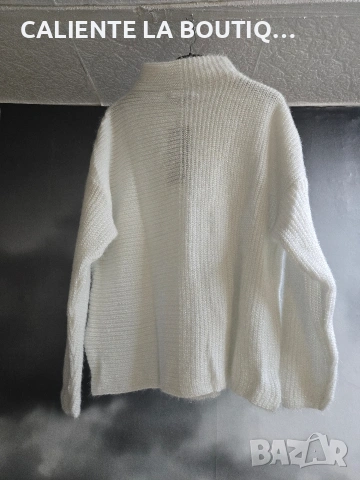 Пуловер в бяло, снимка 2 - Блузи с дълъг ръкав и пуловери - 53140984