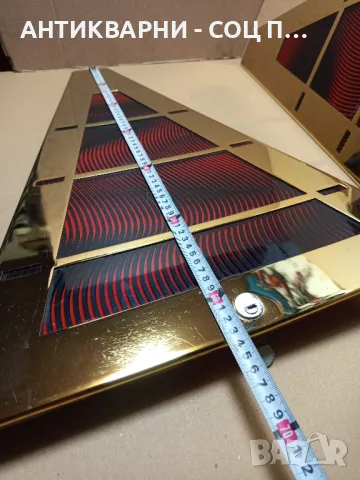 Стари Светлоотразителни Панели От Игрална Машина., снимка 8 - Антикварни и старинни предмети - 50038253