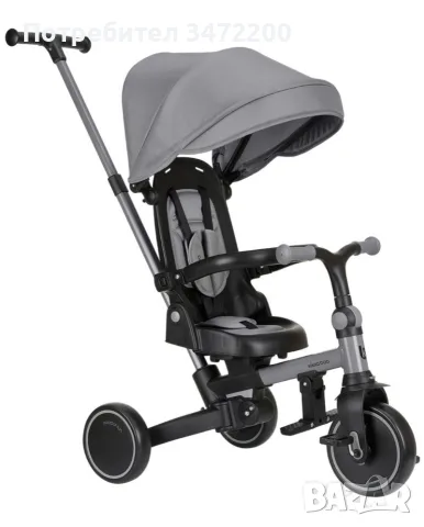 Триколка 8 в 1 KikkaBoo - Aluma, Grey, снимка 8 - Детски велосипеди, триколки и коли - 56237619