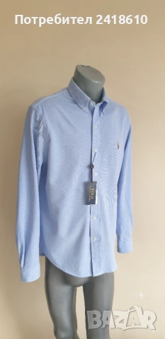 POLO Ralph Lauren Cotton  Oxford Knit  Stretch Mens Size / M НОВО ! ОРИГИНАЛ! Мъжка Риза!, снимка 11 - Ризи - 53373259