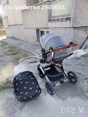 Бебешка количка Мони Гала с кошче за кола, снимка 15 - Детски колички - 42784193