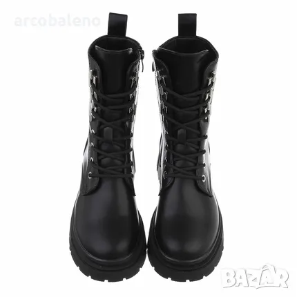 Дамски боти с връзки , снимка 4 - Дамски боти - 48239456