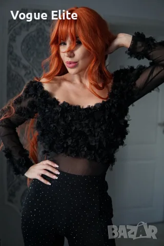 дамски боди с цветя , снимка 3 - Корсети, бюстиета, топове - 56225228
