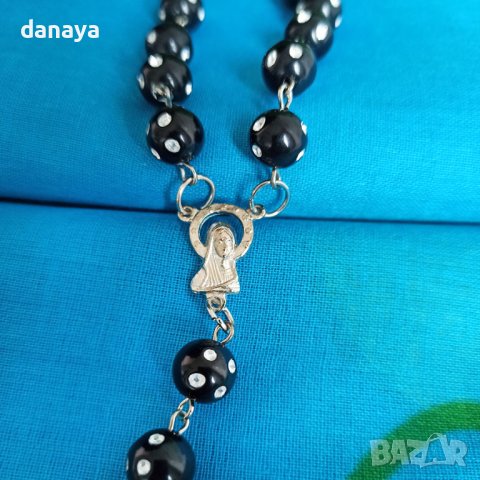3281 Дамско колие с мъниста и висулка Кръст, снимка 3 - Колиета, медальони, синджири - 38906186