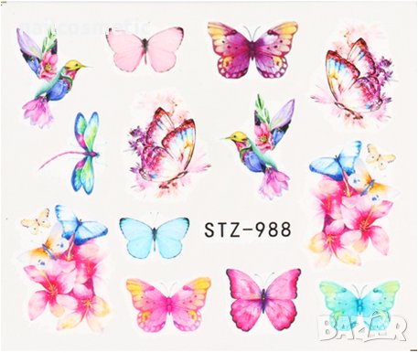 Атрактивни водни стикери за маникюр, снимка 5 - Продукти за маникюр - 23796115