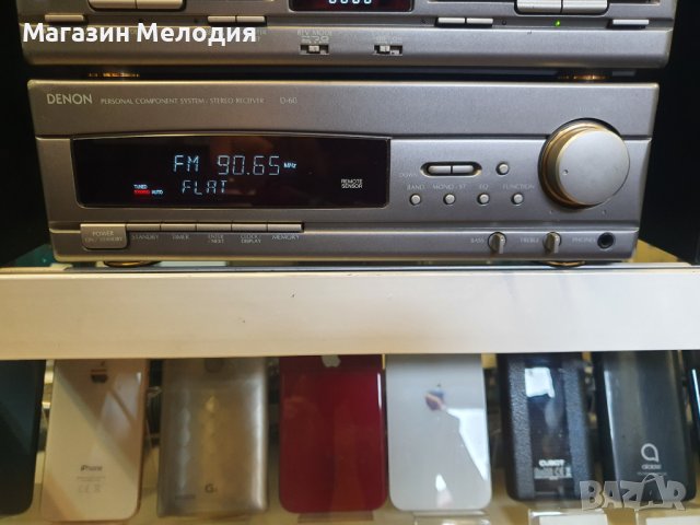 Аудиосистема DENON D-60 с две тонколони. Усилвател, радио и две касти работят отлично. Диска не чете, снимка 6 - Аудиосистеми - 42097335