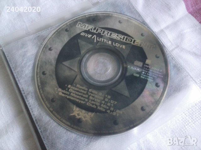 Mr.President – Give A Little Love сингъл диск, снимка 1 - CD дискове - 42173997