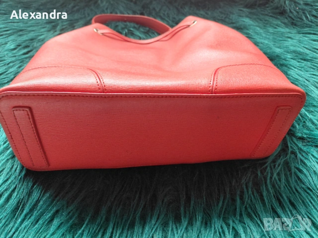 Червена чанта Furla, снимка 6 - Чанти - 54087143